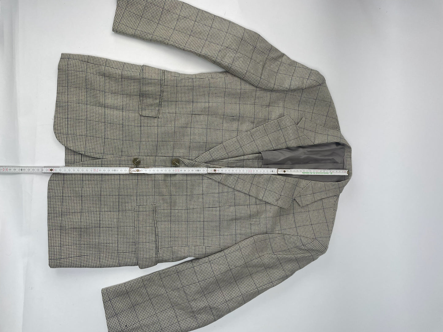 Vintage Dior Checked Trenchcoat / Blazer black grey