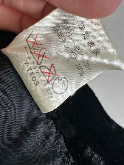 Vintage Dior Velvet Skirt Black M