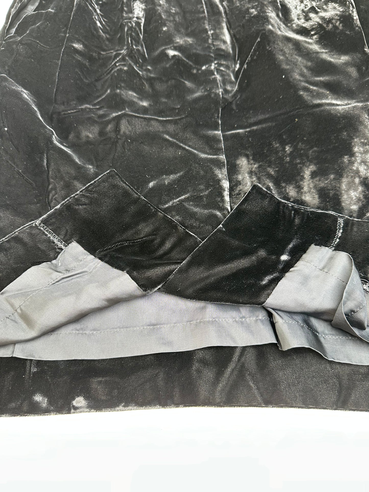 Vintage Dior Velvet Skirt Black M