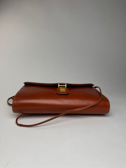 Sac vintage Givenchy 4G en cuir orange marron