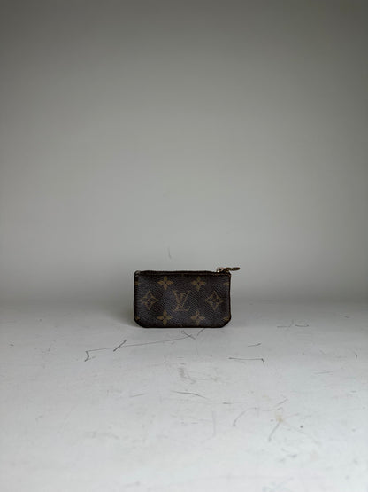 Vintage Louis Vuitton Monogram Canvas Coin Purse Brown Gold