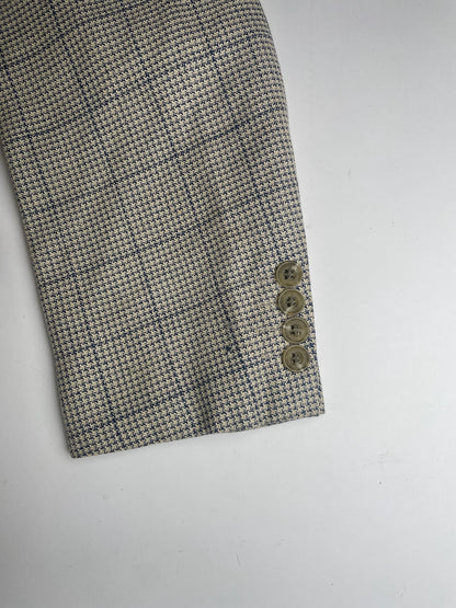 Vintage Dior Checked Trenchcoat / Blazer black grey