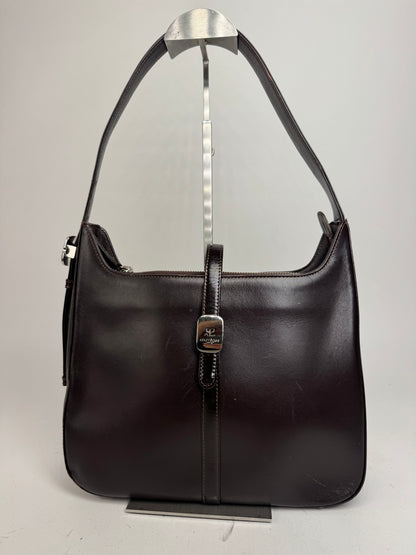 Vintage Courreges Leather Handbag Brown