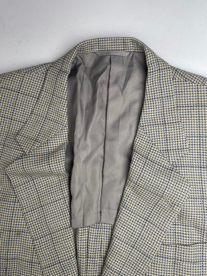 Vintage Dior Checked Trenchcoat / Blazer black grey