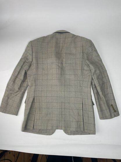 Vintage Dior Checked Trenchcoat / Blazer black grey