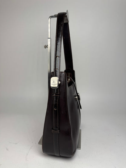 Vintage Courreges Leather Handbag Brown