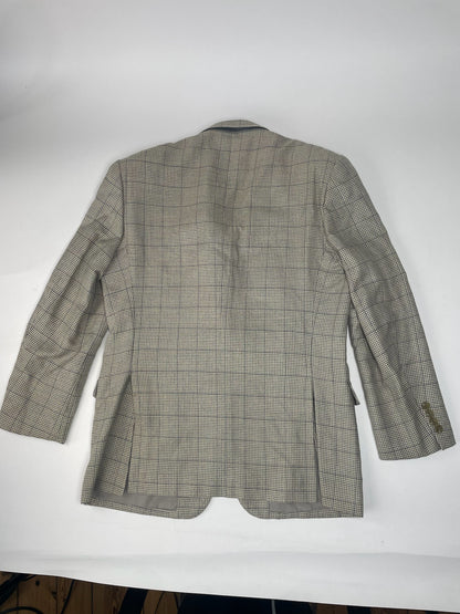 Vintage Dior Checked Trenchcoat / Blazer black grey