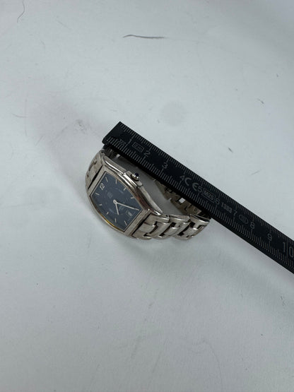 Vintage Givenchy Quartz Watch Silver Navy