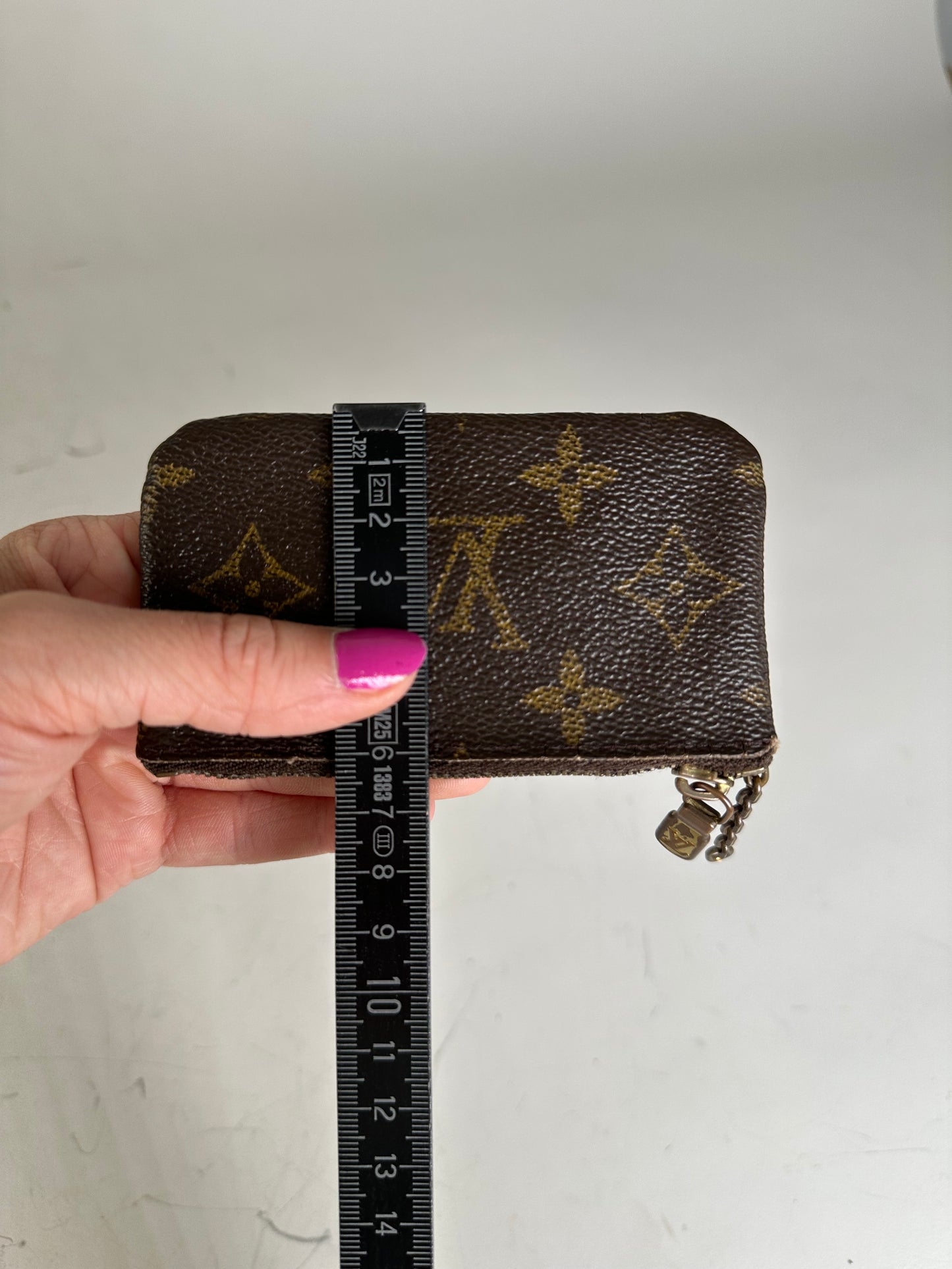 Vintage Louis Vuitton Monogram Canvas Coin Purse Brown Gold