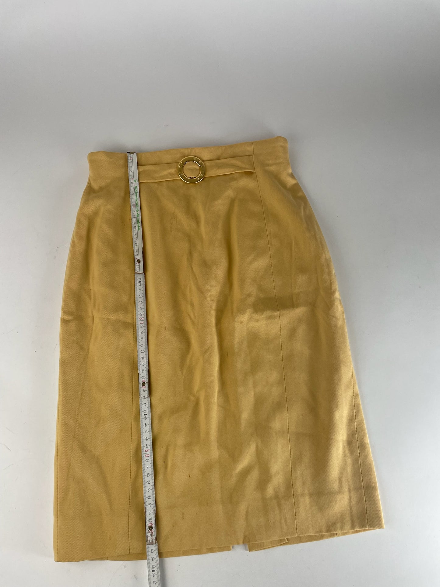 Vintage Celine Paris Skirt Yellow 38/M