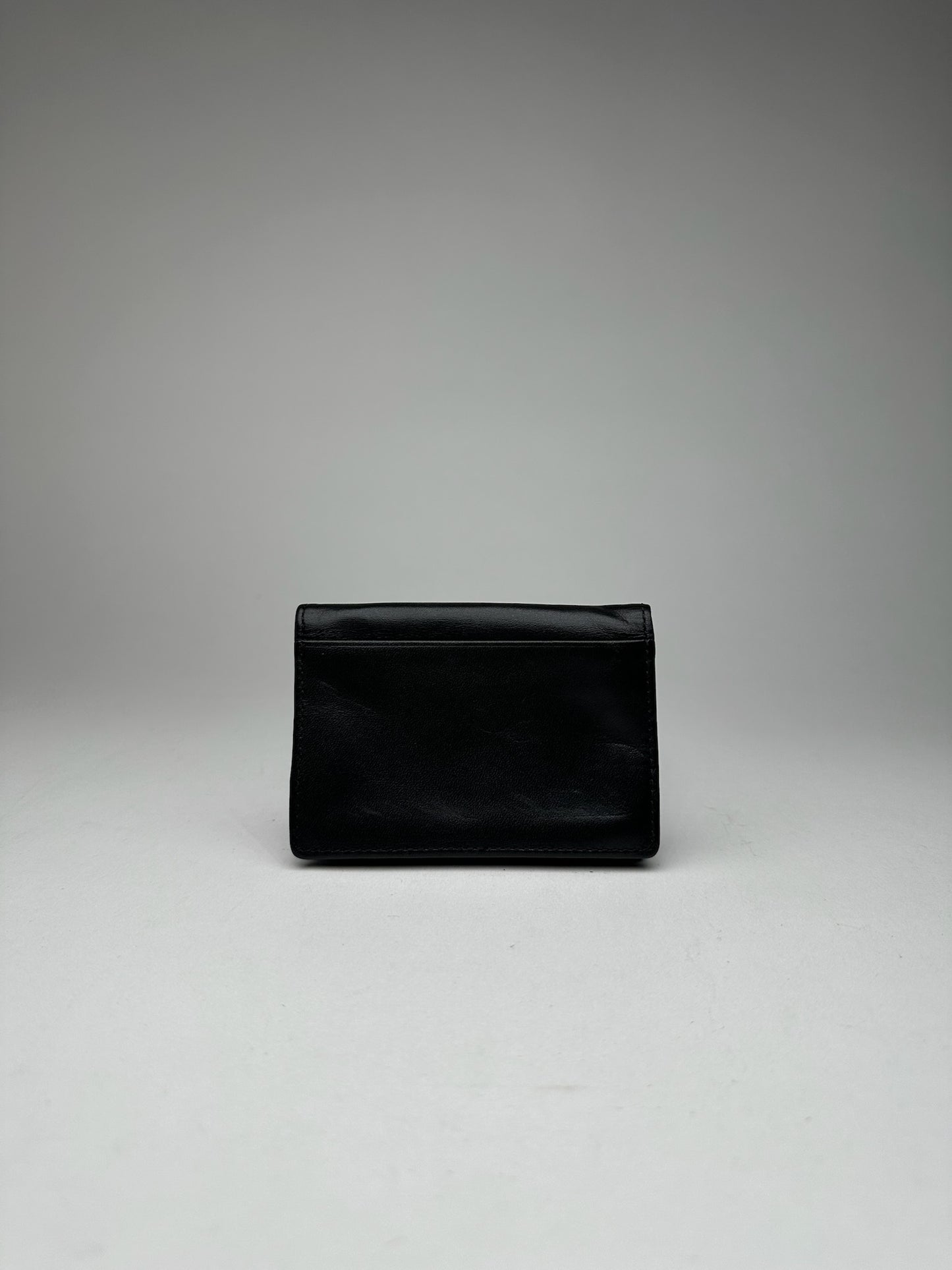 Vintage Vivienne Westwood Leather Card Holder Black