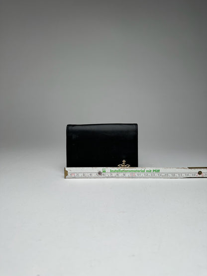 Vintage Vivienne Westwood Leather Card Holder Black