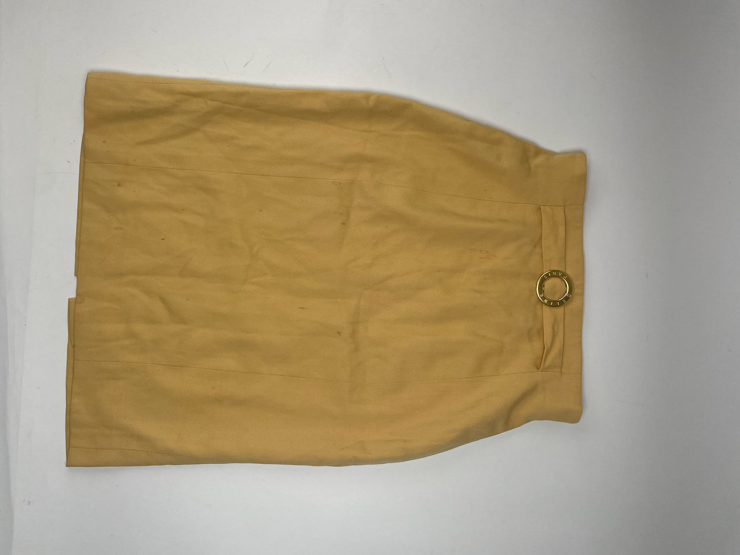 Vintage Celine Paris Skirt Yellow 38/M