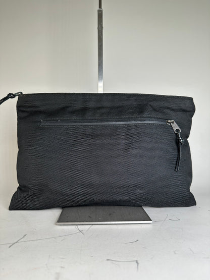 Vintage Balenciaga Technical Fabric Cosmetic Pouch Black Silver