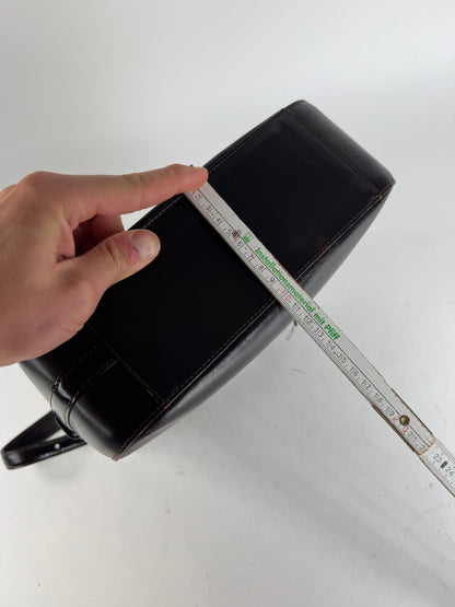 Vintage Courreges Leather Handbag Brown