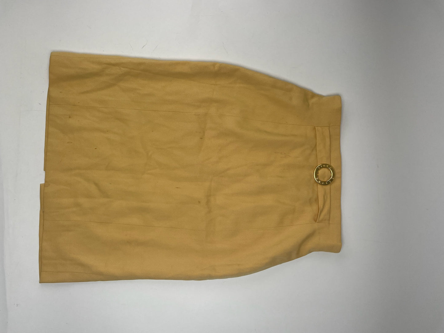 Vintage Celine Paris Skirt Yellow 38/M