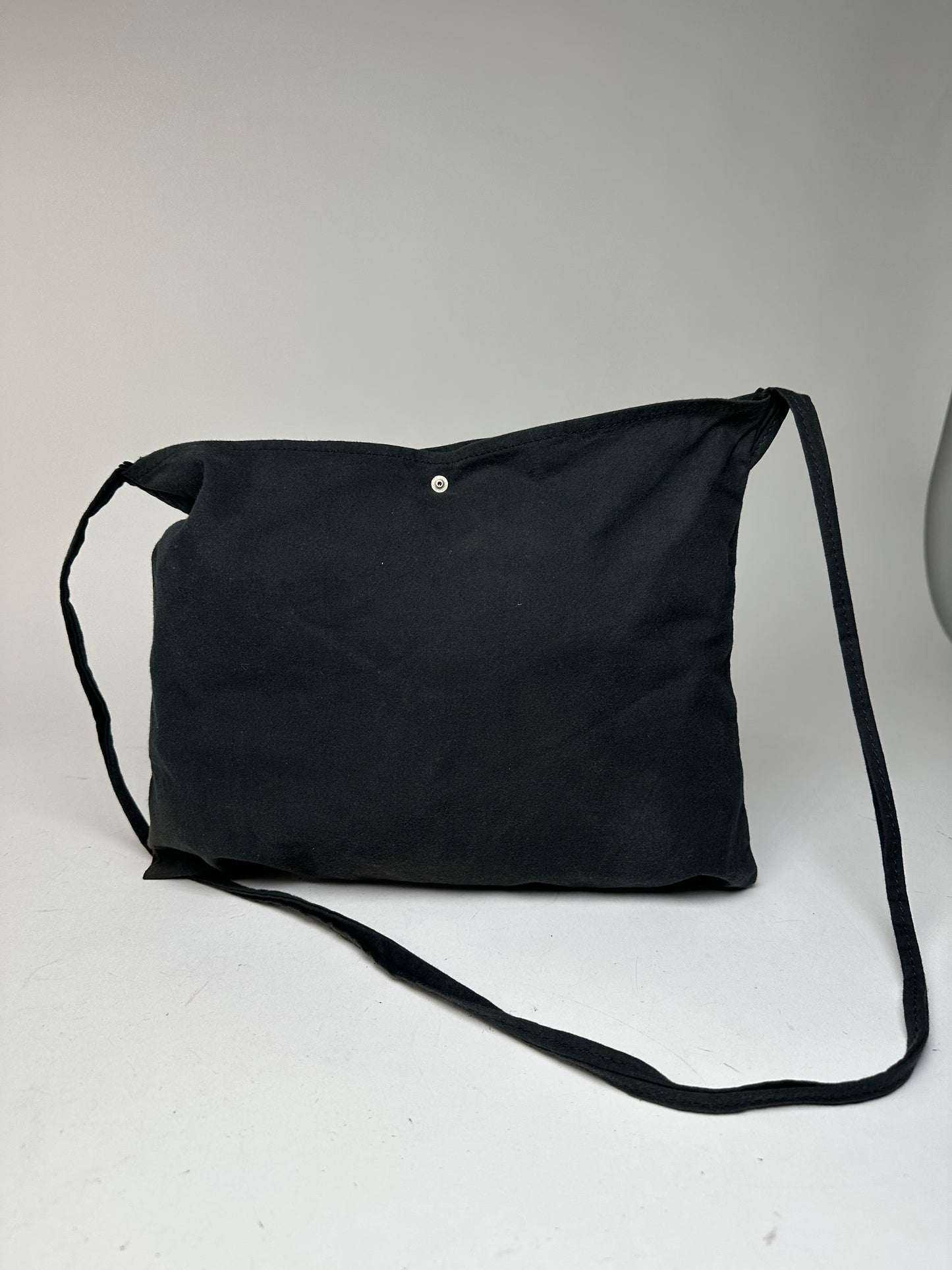 Vintage Comme Des Garçons Canvas Shoulder Bag Black White