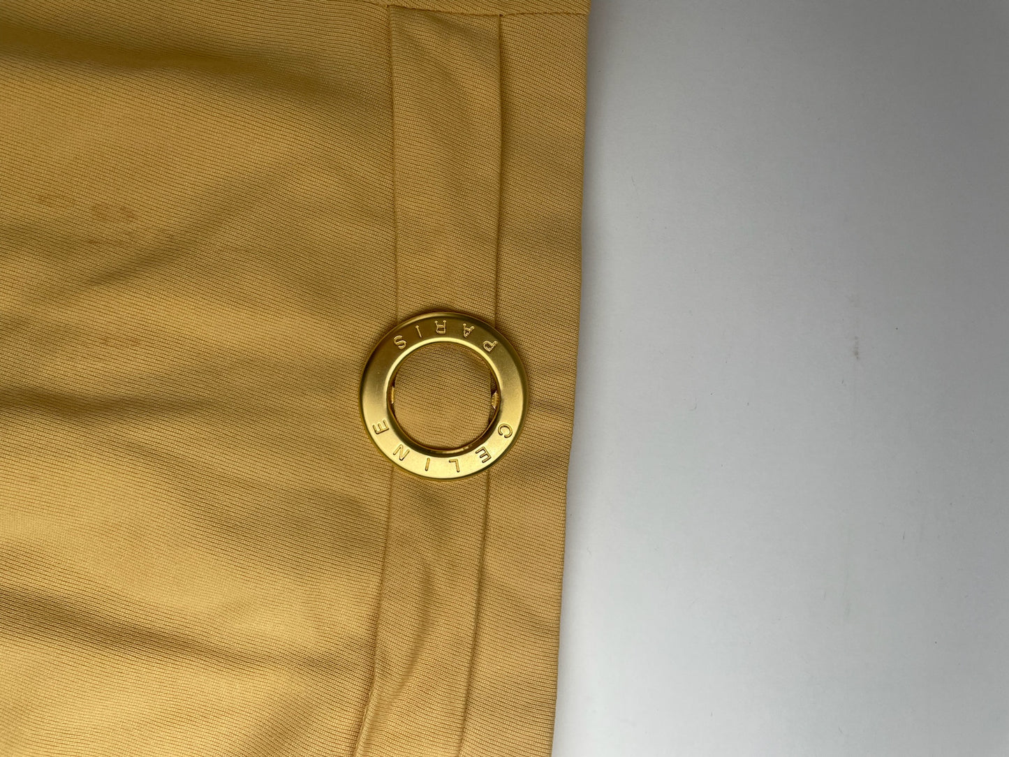 Vintage Celine Paris Skirt Yellow 38/M
