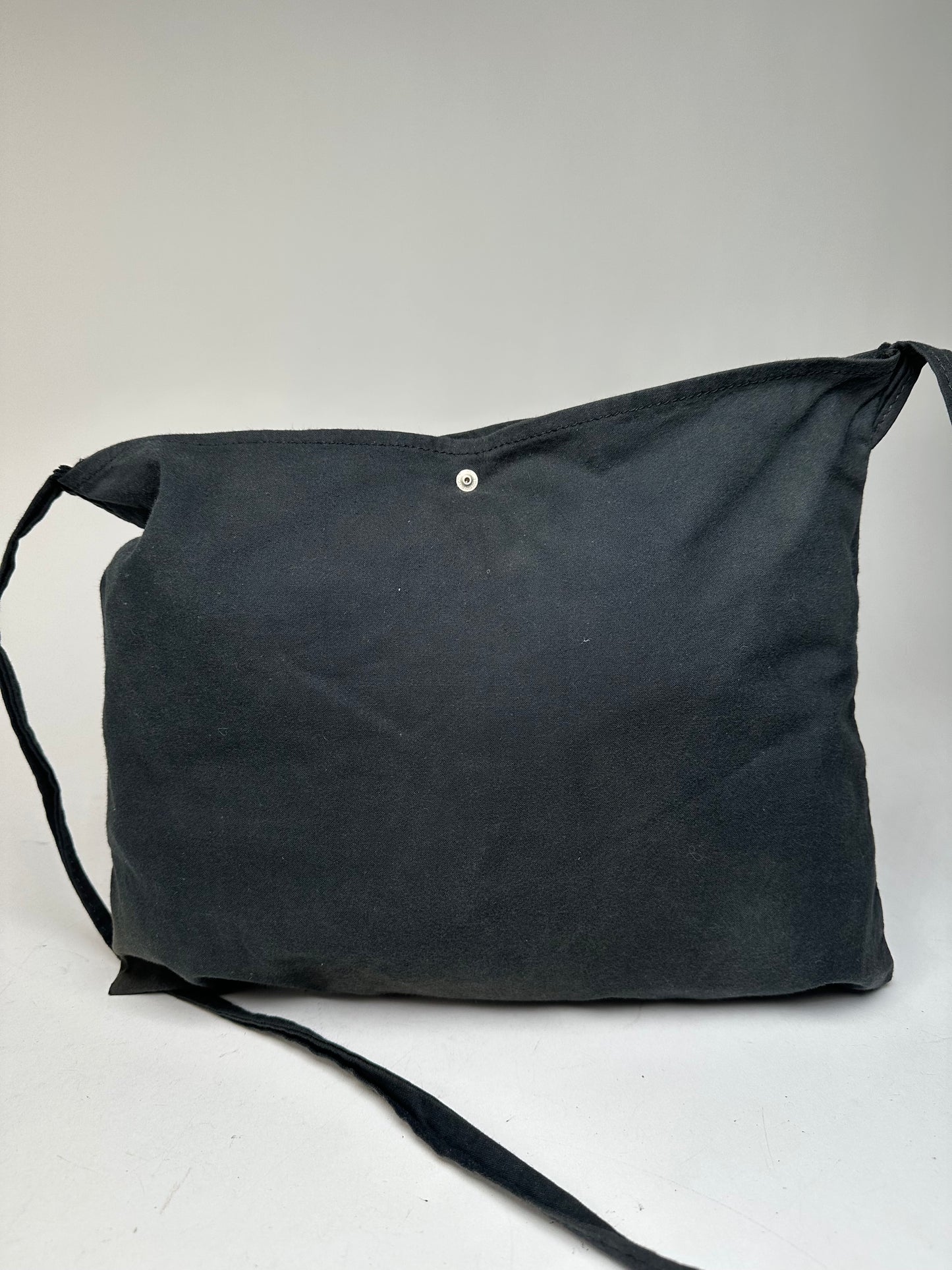 Vintage Comme Des Garçons Canvas Shoulder Bag Black White