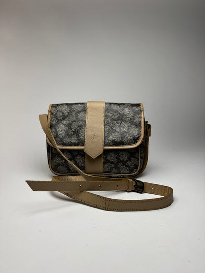 Sac vintage Yves Saint Laurent en cuir gris marron