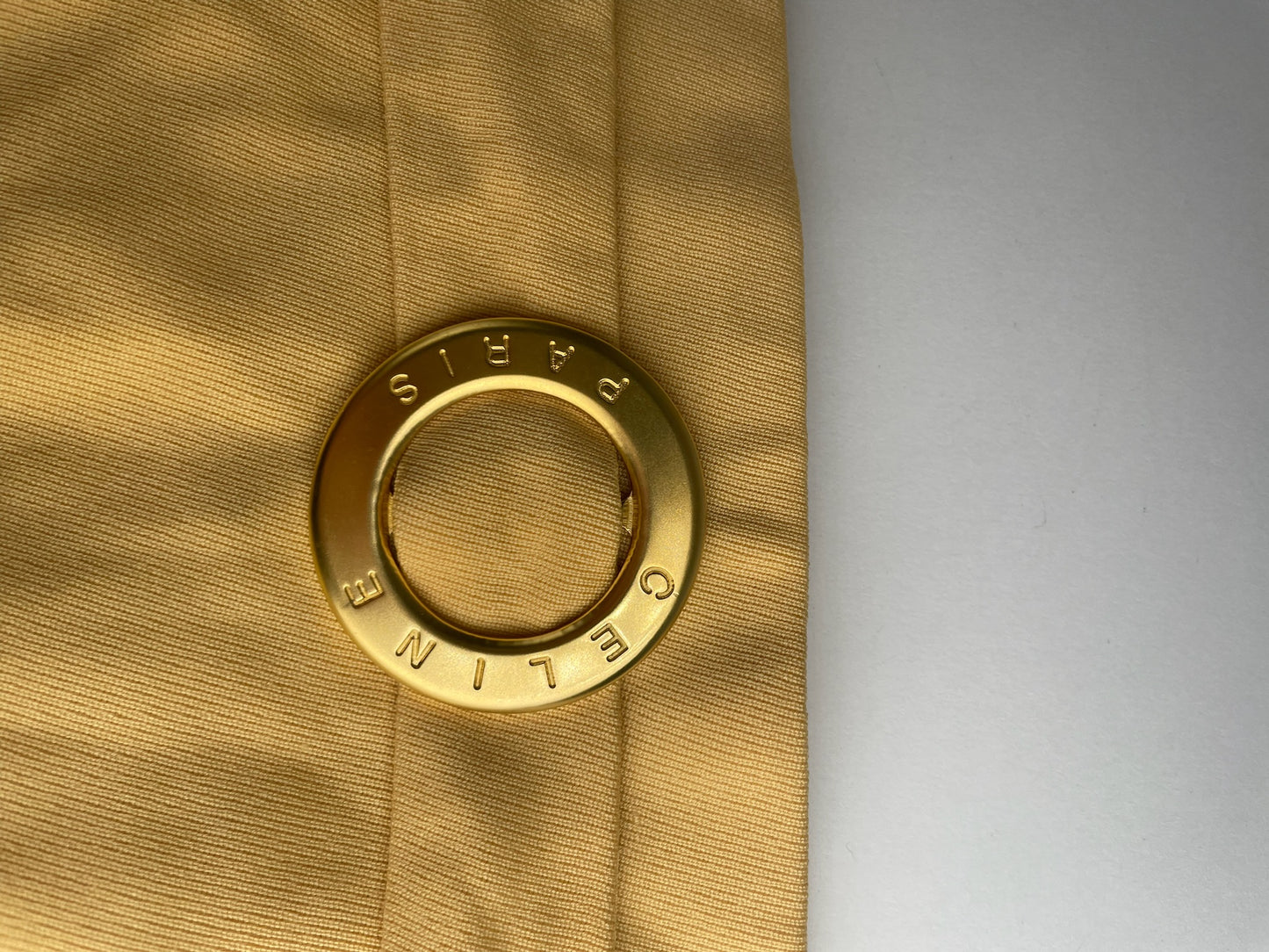 Vintage Celine Paris Skirt Yellow 38/M