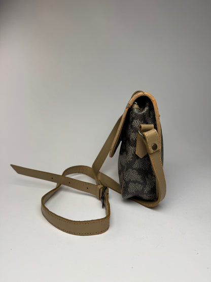 Sac vintage Yves Saint Laurent en cuir gris marron