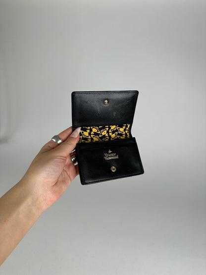 Vintage Vivienne Westwood Leather Card Holder Black