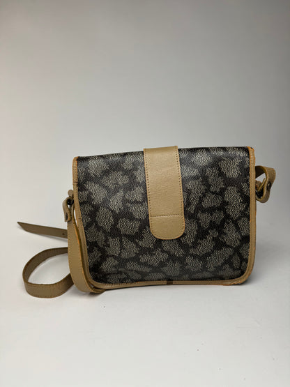 Sac vintage Yves Saint Laurent en cuir gris marron