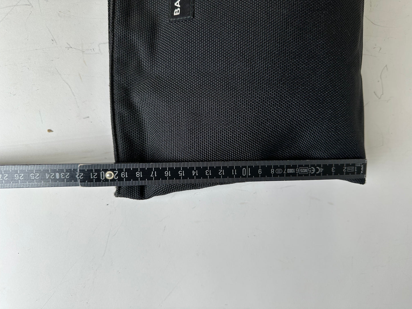 Vintage Balenciaga Technical Fabric Cosmetic Pouch Black Silver