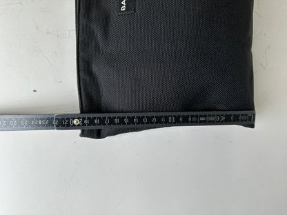 Vintage Balenciaga Technical Fabric Cosmetic Pouch Black Silver