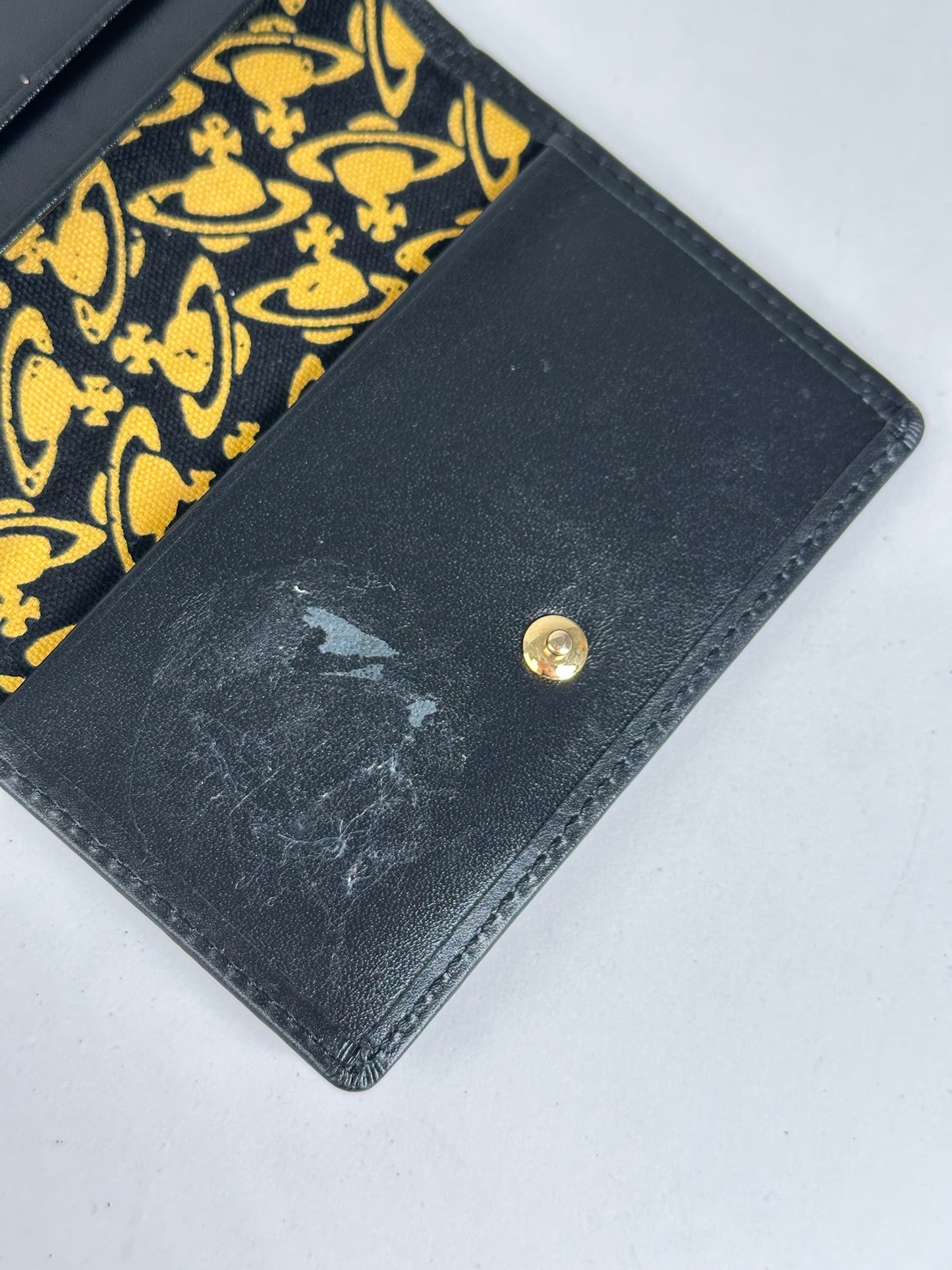 Vintage Vivienne Westwood Leather Card Holder Black