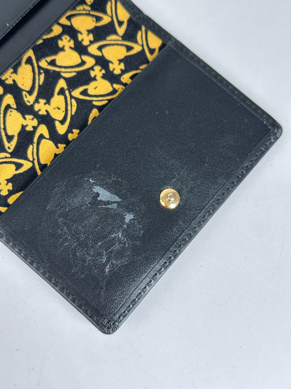 Vintage Vivienne Westwood Leather Card Holder Black