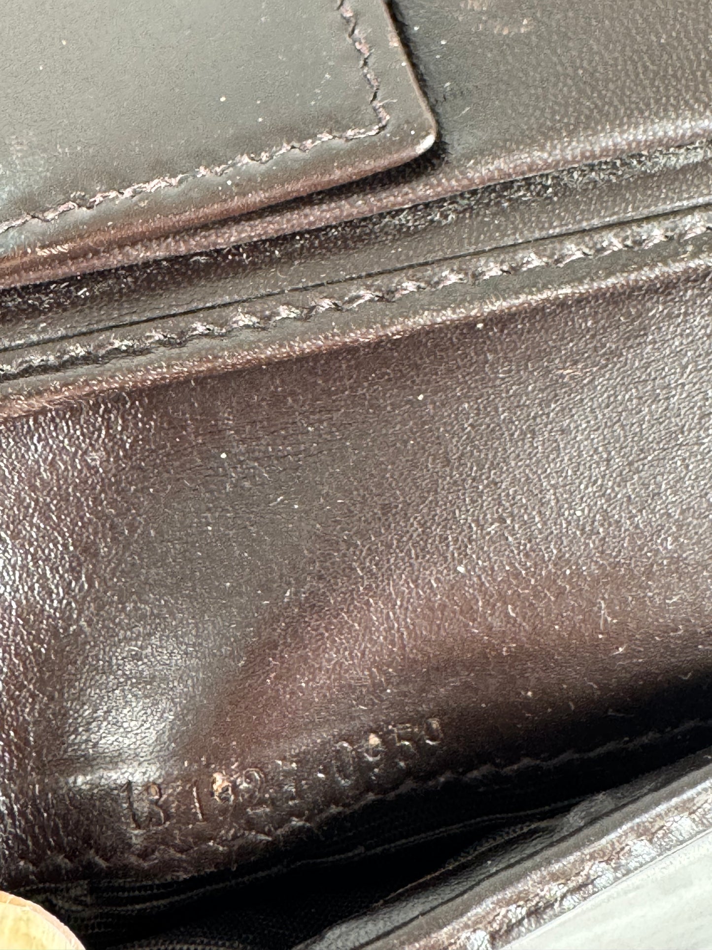 Vintage Flapable Gucci monogram Wallet beige Brown