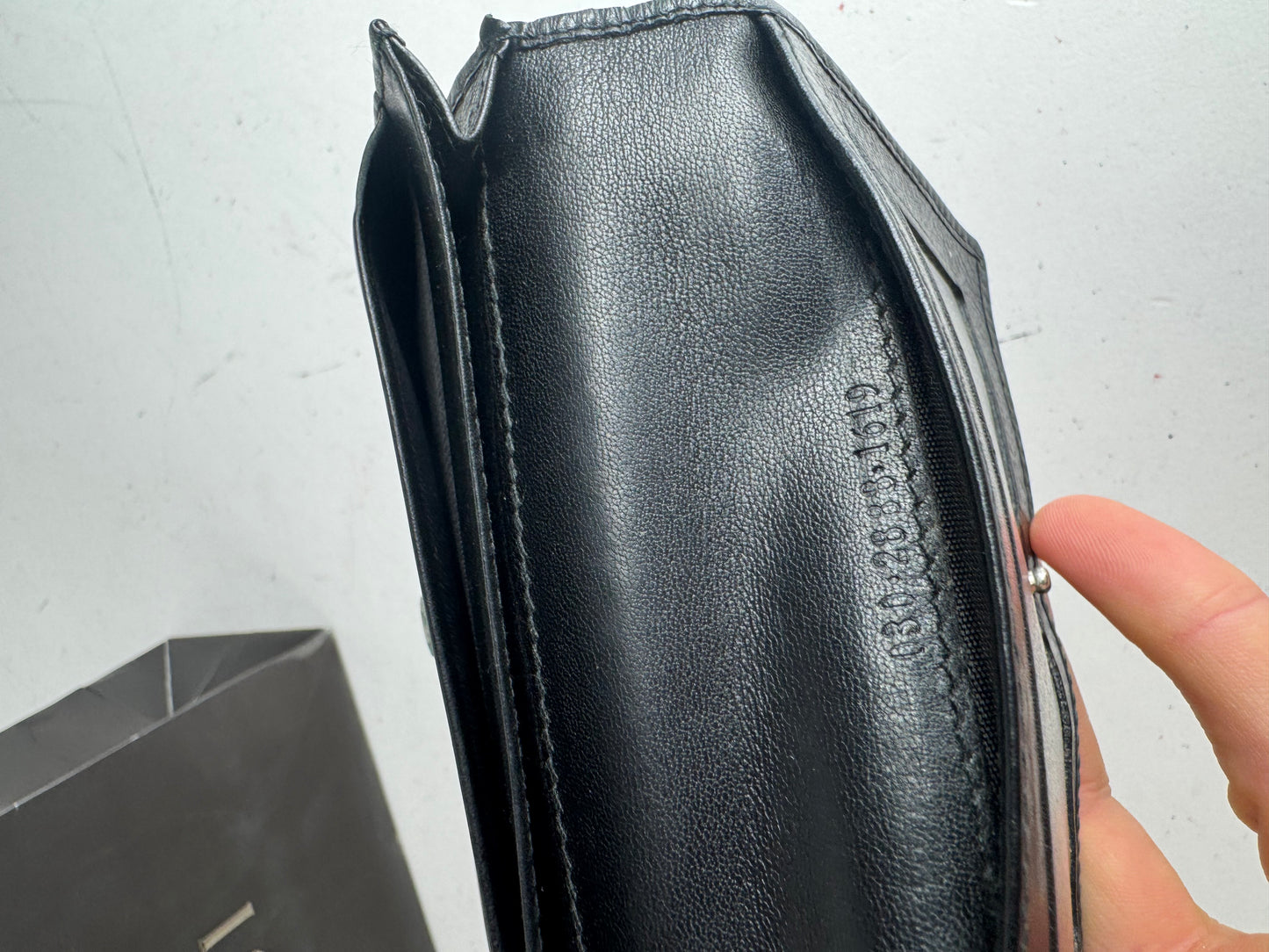 Vintage Gucci Leather Card Holder Black