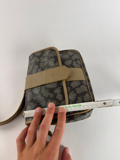 Sac vintage Yves Saint Laurent en cuir gris marron