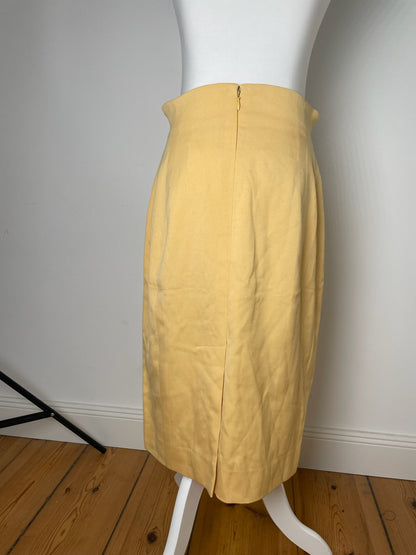 Vintage Celine Paris Skirt Yellow 38/M