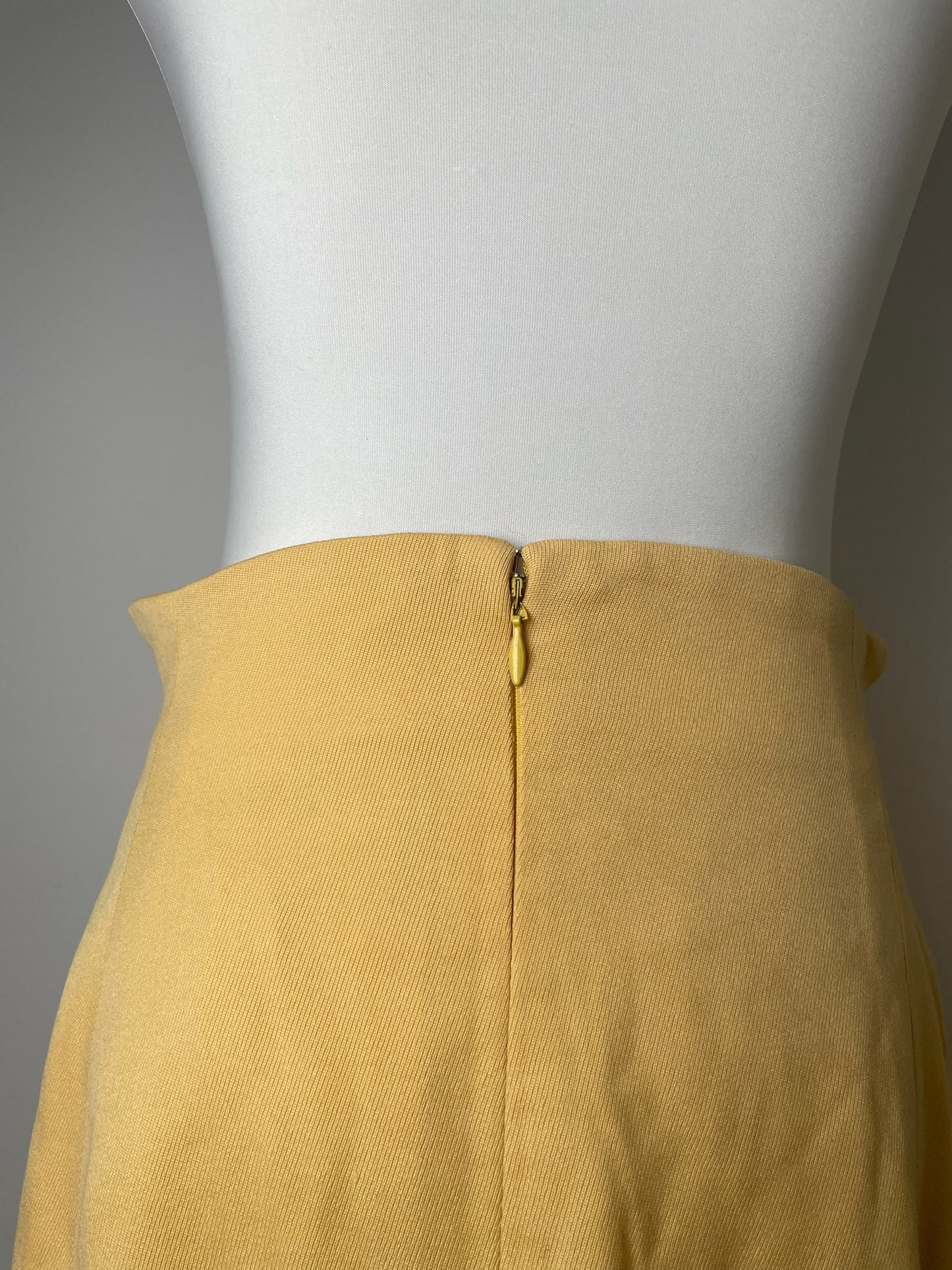 Vintage Celine Paris Skirt Yellow 38/M