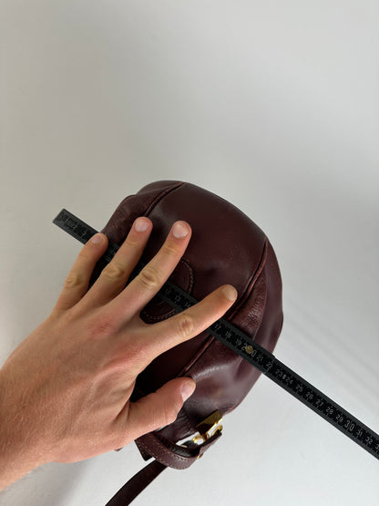 Vintage Cartier Must de Cartier Sac Seau Leather Bucket Bag Bordeaux