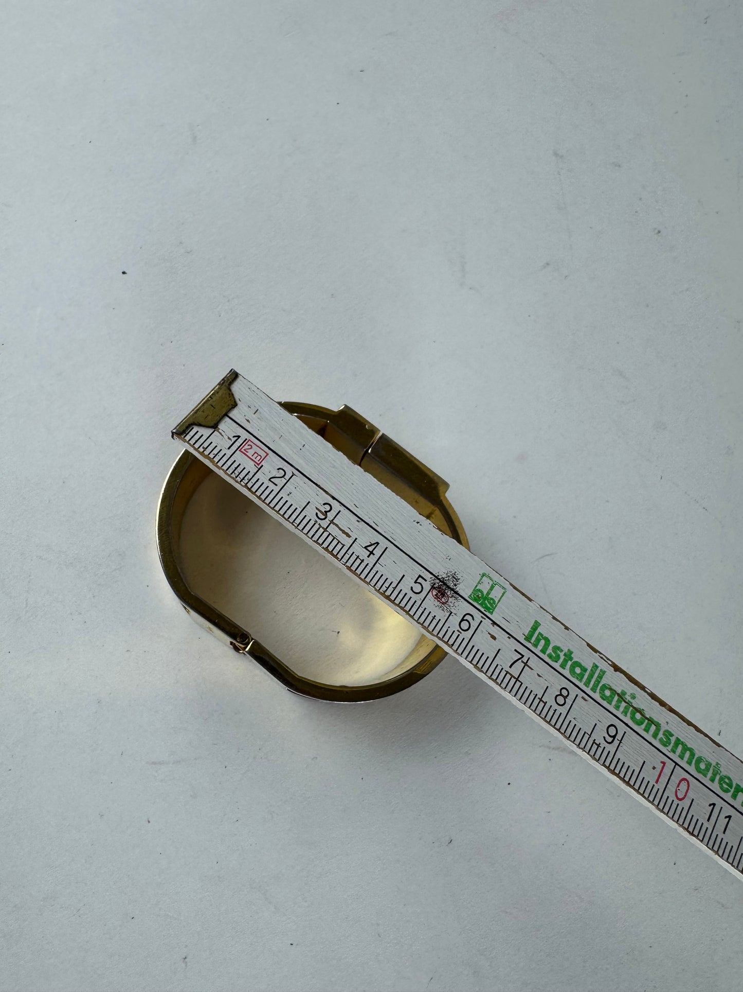 Vintage Loewe Madrid Crocodile Emblossed Steel Bracelet Golden Black