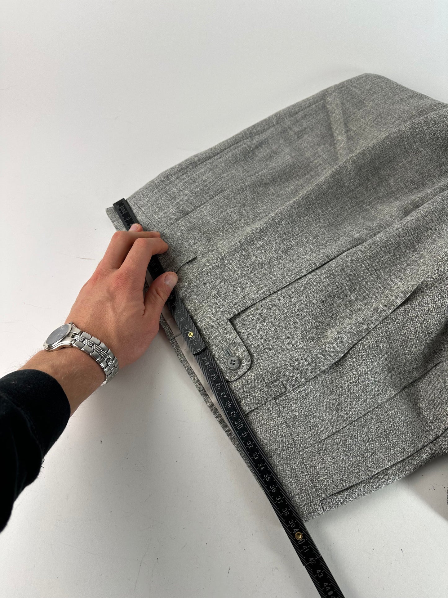 Vintage Dior Men’s Wool Pants Grey