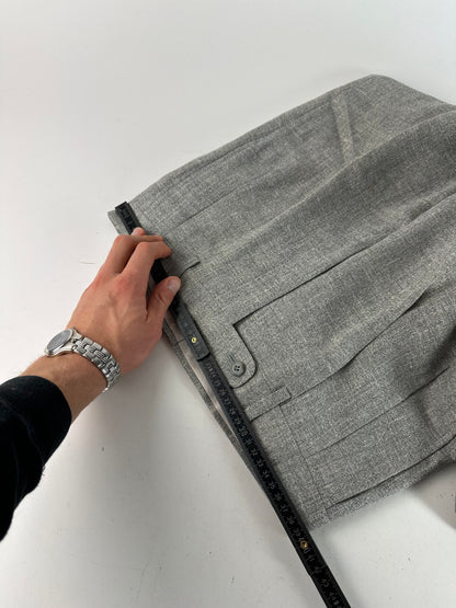 Vintage Dior Men’s Wool Pants Grey