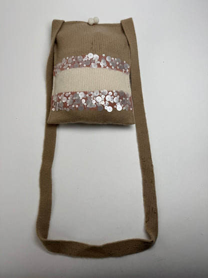 Sac vintage en cachemire Bottega Veneta marron