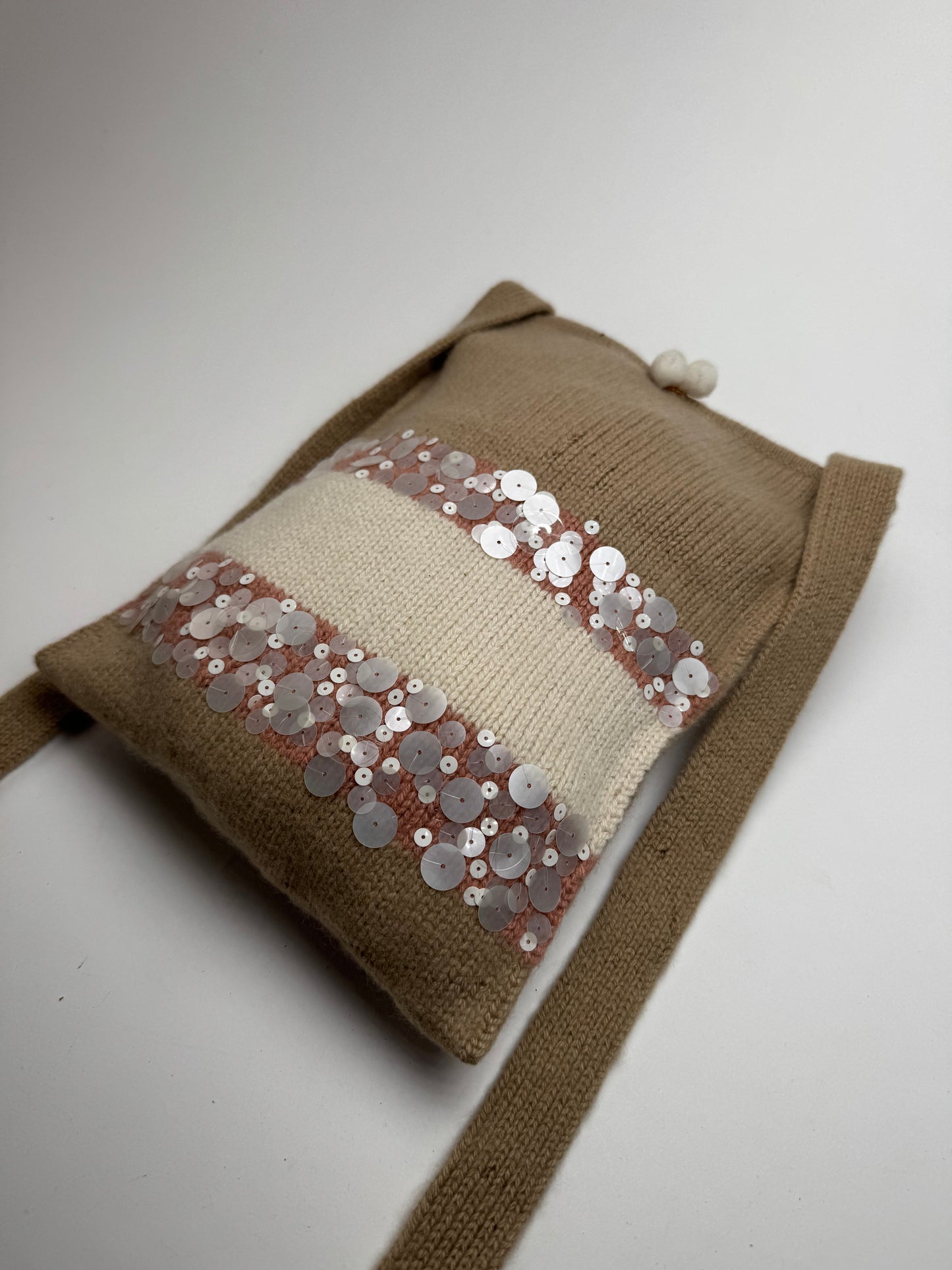 Sac vintage en cachemire Bottega Veneta marron