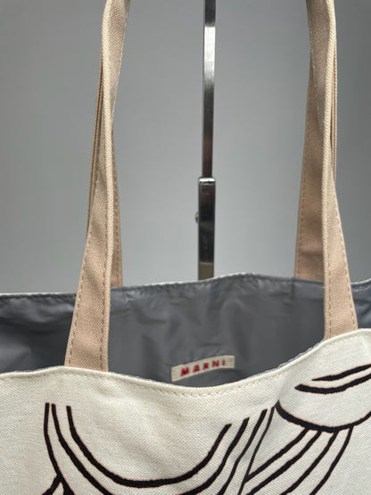 Vintage Marni Canvas Shopper Bag