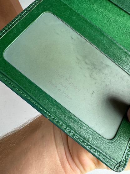 Vintage Louis Vuitton EPI Leather Card Holder Green