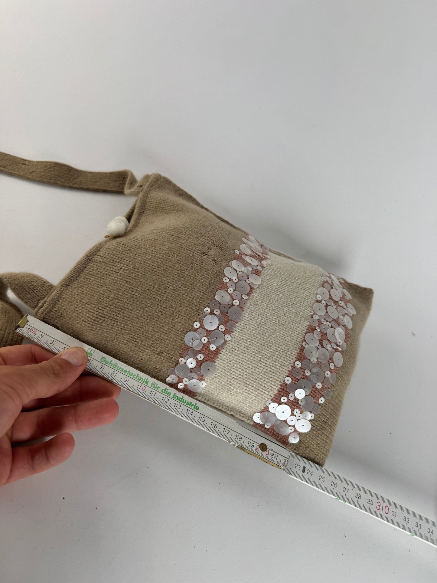 Sac vintage en cachemire Bottega Veneta marron