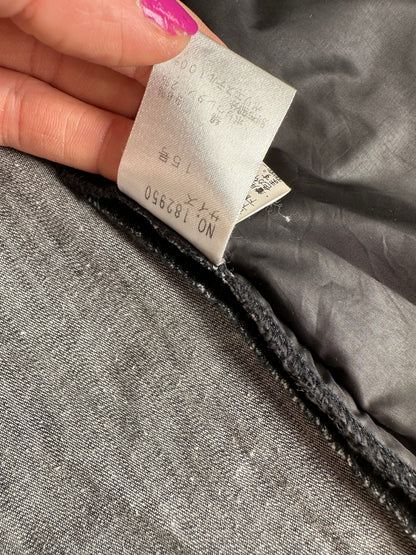 Vintage Kansai Yamamoto Denim Nylon Jacket Dark Grey Black M