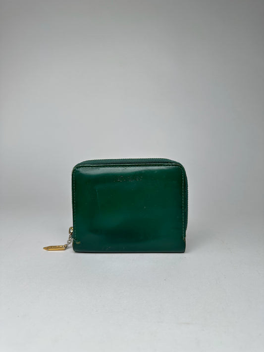 Vintage Yves Saint Laurent Leather Wallet Green