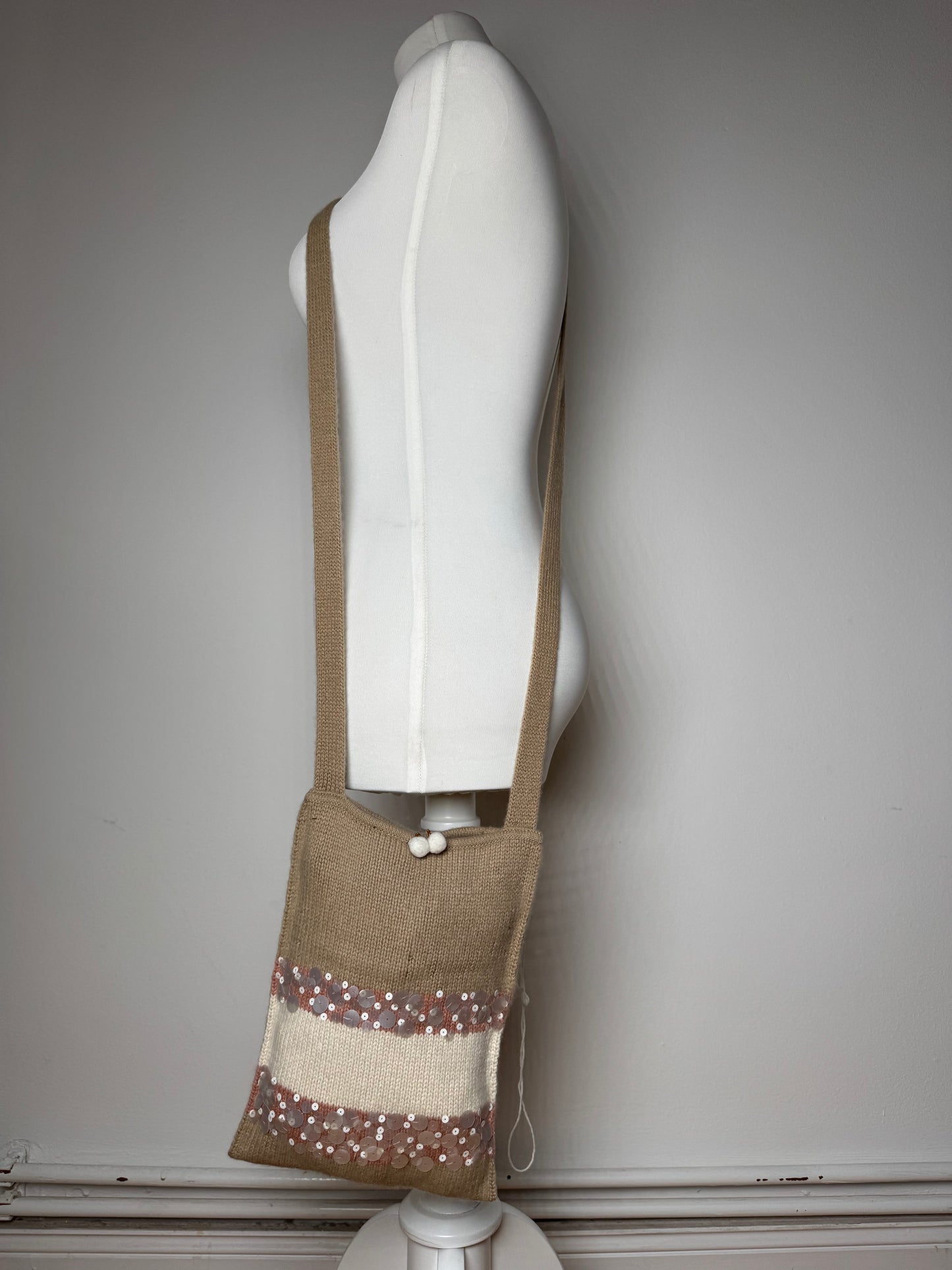 Sac vintage en cachemire Bottega Veneta marron