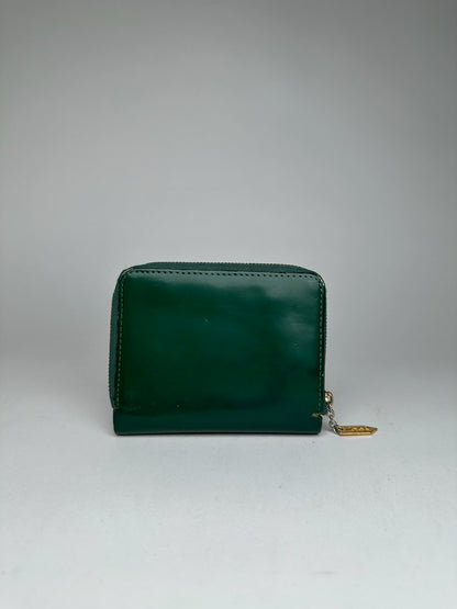 Vintage Yves Saint Laurent Leather Wallet Green